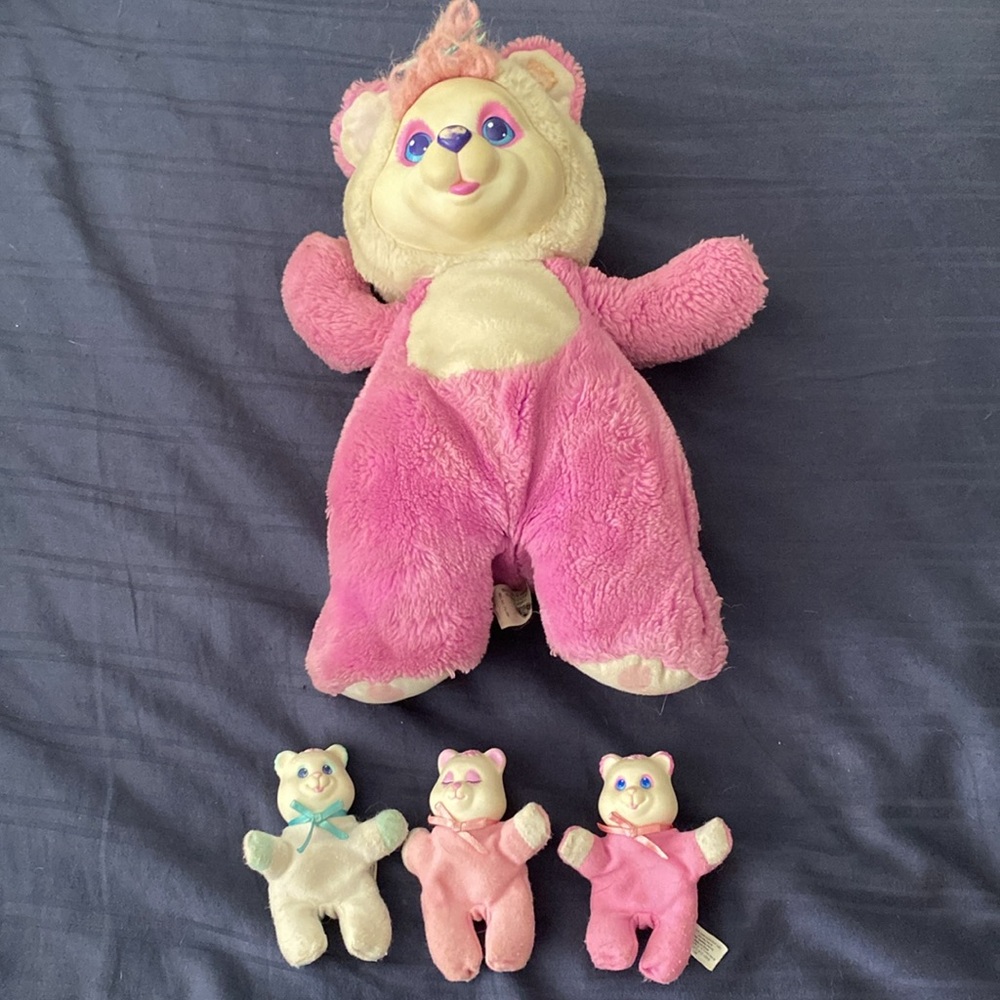 Baby Cub Surprise Doll with 3 Babies - 1992 Plushie